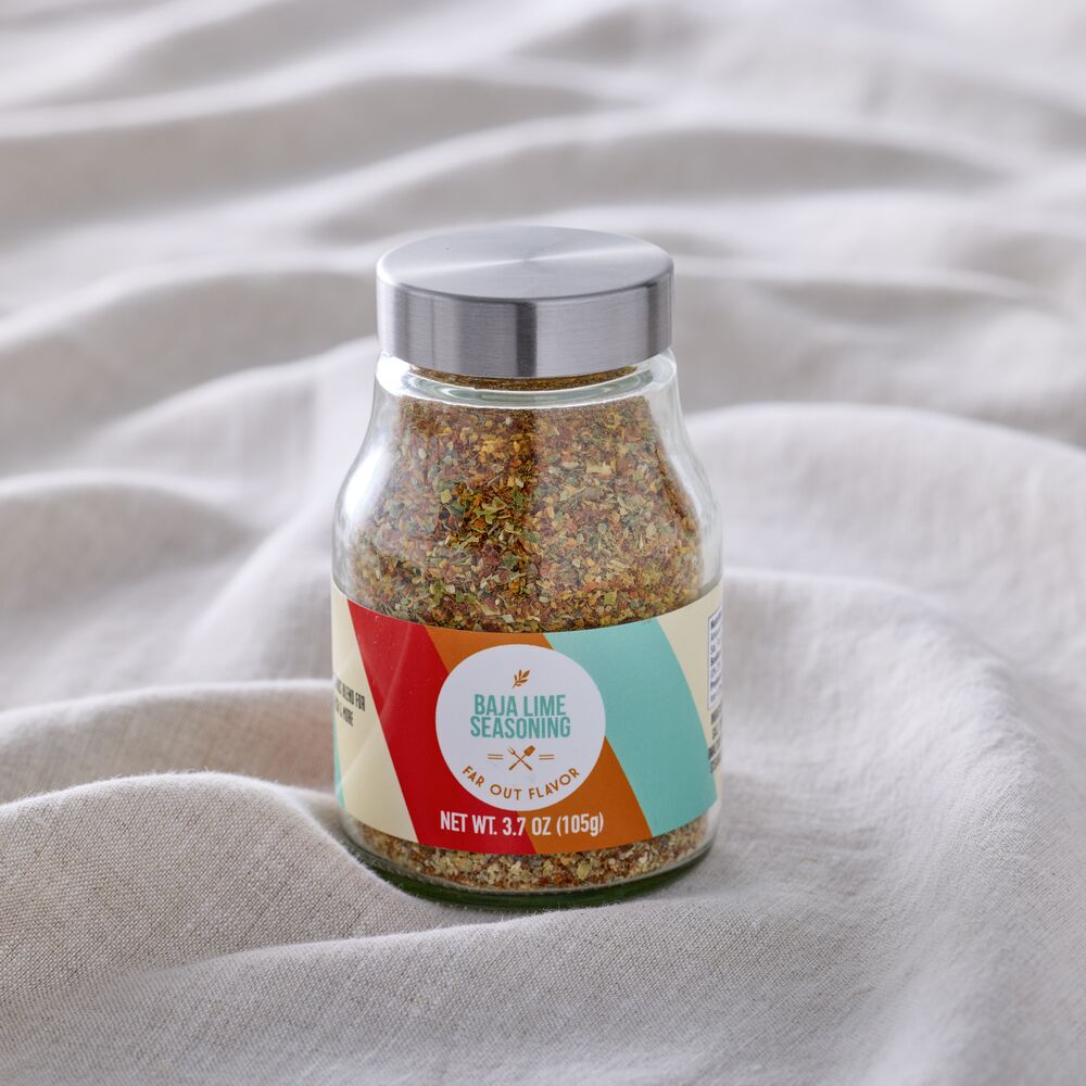 Baja Lime Seasoning Milk Jar Stainless Steel Cap 3.7 oz